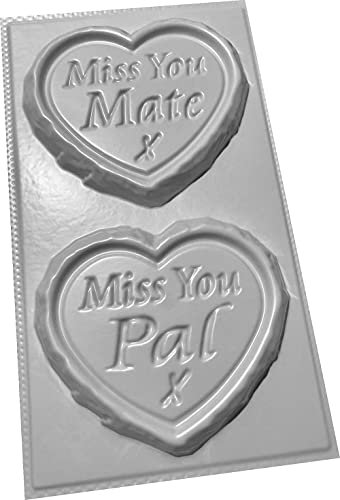 MATE PAL Miss You Small Concrete Moulds Grave Markers Memorial Stones Hearts