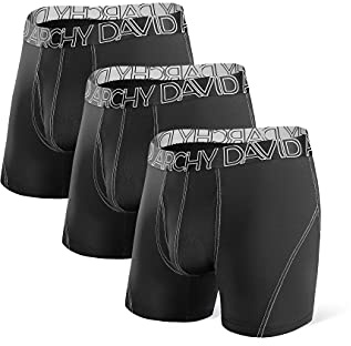 DAVID ARCHY Boxershorts för män underkläder mjuka män kalsonger, luftgenomsläppliga och bekväma multipack retroshorts för vardag, S