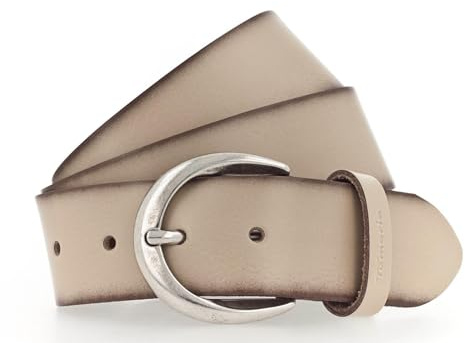 Tamaris Gürtel Essential Classics TB00011L07 Damen Gürtel Uni hellbeige 0605