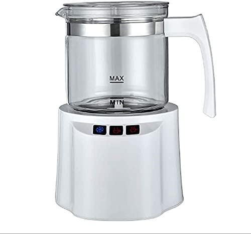 NOOFIE Montalatte Elettrico Montalatte Elettrico Montalatte Automatico Montalatte a Due stadi Montalatte Riscaldatore Automatico con funzionalità Caldo Freddo 1023 (Colore: Bianco) (Bianco)