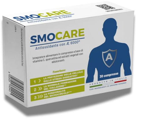 Smocare Antiossidante per chi Fuma Integrazione Specifica di Antiossidanti 30 compresse
