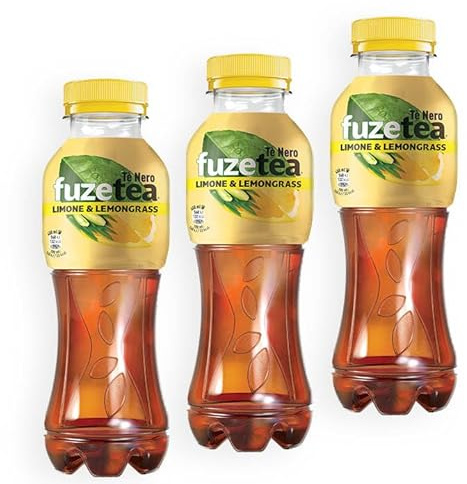 3X Fuzetea Té Nero al Gusto Limone con una Nota di Lemongrass Bottiglia Pet 400ml- Drink Summer 2023 [3 Confezioni]