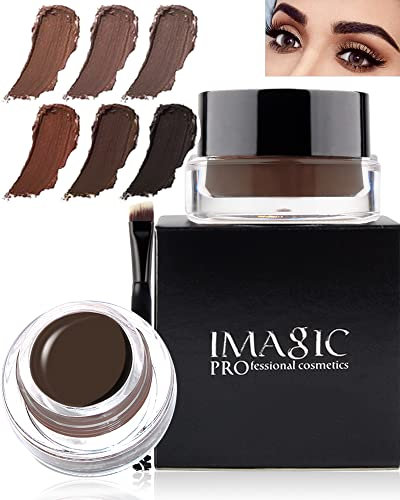 Gel Crema Sopracciglia, Unguento Impermeabile Per Sopracciglia, Gel Sopracciglio Lungo Tenuto,Lasting Eyebrow Gel Cream per Donne, Trucco Sopracciglia-05#Dark Brown