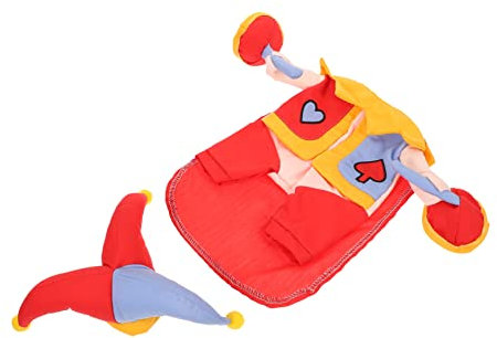 BESPORTBLE Kreatives Clown-kostüm Für Katzen Und Hunde Aus Polyester Und Baumwolle Waschbar Geeignet Für Indoor Und Outdoor-aktivitäten Für Cosplay Und Familienfotos