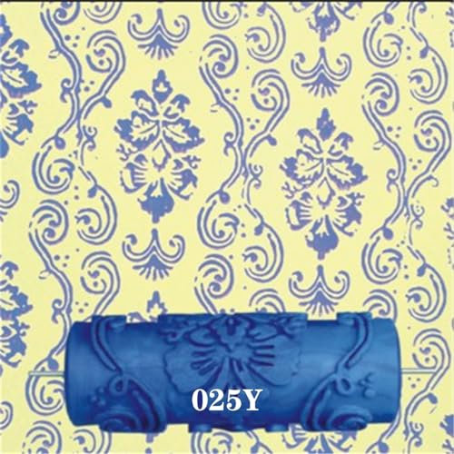 EEASSA Paint Roller Wall Decoration Paint Roller 5 Rubber Brush Tools Roll for Wallpapering Room House Wallpaper Modern Decor Painting Machine Wall Decoration Roller(Only Blue Roller)