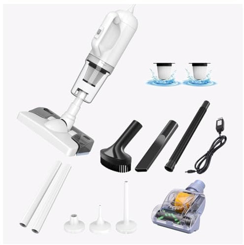 MeLtor Aspirateur Balai Laveur sans Fil 5 en 1 Compact - Léger, 35Min Autonomie, Aspirateur Laveur Vapeur pour Sol Dur Tapis Poils d'animaux Voiture