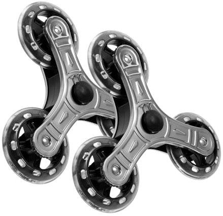 ORFOFE Handwagenräder Dreiecksräder Gepäckwagenräder Zum Treppensteigen Für Einkaufswagen Trolley