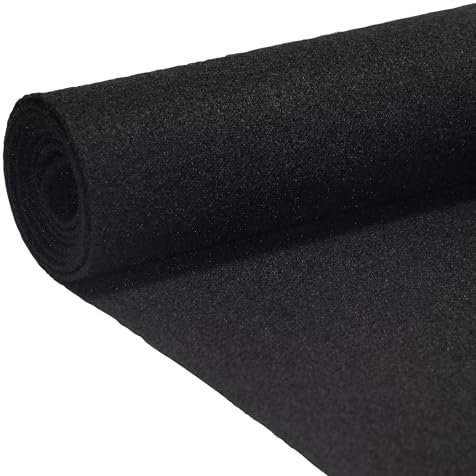 Bbox Black Carpet Non-Woven Fabric | Length: 72 inch (6 ft.), Width: 72 inch (6 ft.) | for Speaker Sub Box Carpet Home, Auto, RV, Boat, Marine, Truck & Car Trunk Liner
