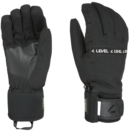 Level Hawk - Snowboard und Skihandschuhe Herren, mit Verstellbarem Riemen und Stulpe, Thermohandschuhe Winter Herren, Schneeschuhbekleidung Herren Ideale für Snowboard und Skifahren - 1 Paar