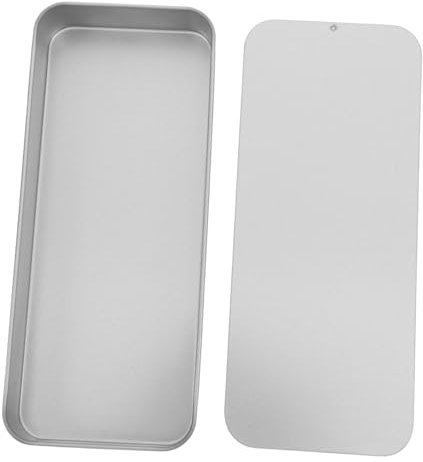 Cabilock Caja De Hojalata Con Tapa Deslizante Vintage Para Guardar Joyas Y Manualidades Organizador De Cosméticos En Forma De Rectángulo Pequeño