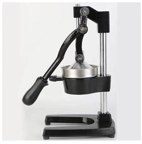 Spremiagrumi Manuale Professionale, Spremiagrumi for impieghi gravosi - Spremiagrumi for limoni in acciaio inossidabile resistente - Spremiagrumi manuale robusto for hotel, ristoranti e bar(B: Black)