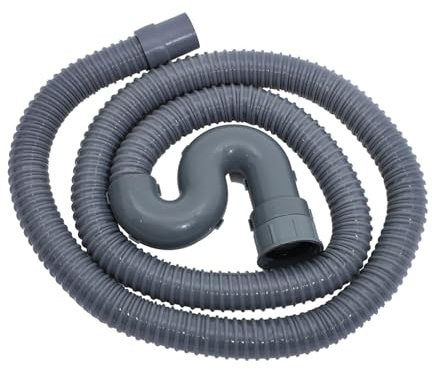 DIYEAH 2m Tubo Scarico Per Lavastoviglie Prolunga Da Metri Adatto Per Lavelli Vasche Idromassaggio Lavastoviglie e Lavatrici Struttura s Al Per Bloccare La Fuoriuscita Odori