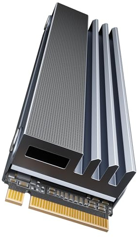 iDsonix 2TB NVMe M.2 SSD mit Heatsink, NVMe 2.0, PCIe 4.0, 7450MB/s Lesen, 6600MB/s Schreiben, 3D TLC NAND with DRAM Cache, Interne PC SSD für E-Sportler, Professioneller Creator