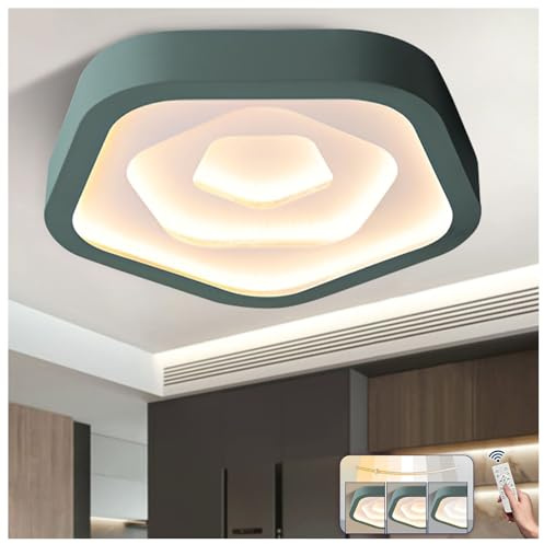 YYUTLUO Lampada Da Soffitto Moderna Ø60cm a Forma Di Rosa, Metallo+Acrilico, Paralume Ad Alta Trasmittanza, Dimmerazione Continua a LED, Telecomando, Camera Da Letto, Soggiorno, Cameretta, Ristorante.