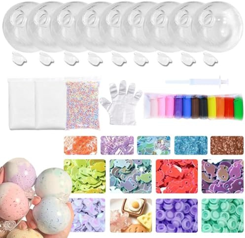 Milky Blank Skins Leeres Stressball-Set, blanko Druckball-Haut-Kit, Vakuum-Stress-Kits, Ball mit