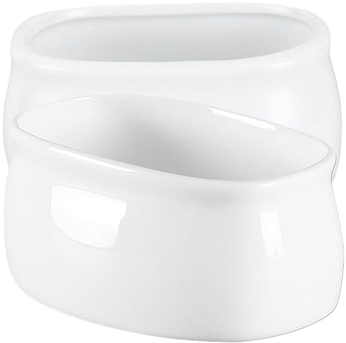 Alipis Tarros De Blancos Pequeños Para Azúcar y Café, Contenedores Para Azúcar Capacidad Compacta, Aptos y Condimentos, Ideales Para Uso Doméstico y Restaurantes, Set De 2 Unidades