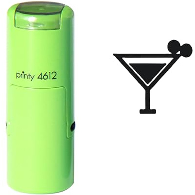 Cocktail drinkstämpel, självbläckande dryckestämpel, drinkbar handstämpel
