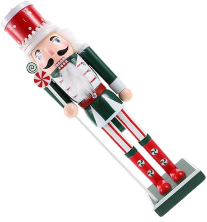 ULTECHNOVO Adorno de Cascanueces Cascanueces Navideños de Madera Soldado de Nogal para Decoración de Escritorio Materiales para Decorar Escenas Navideñas