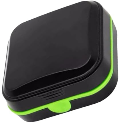 Portable Hearing Aid Case Small PVC Sponge Protective Box | Pocket Size for Home and Travel, Fits Hearing Amplifiers and Devices, Black Finish with Shockproof Padding