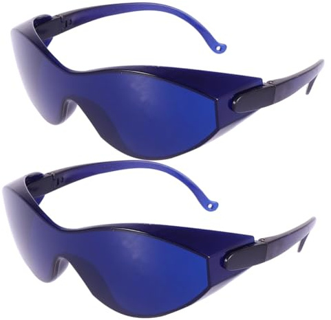 CIYODO Gafas Protectoras para Depilación Ipl Lentes de Seguridad Homologadas Protección Ocular para Tratamientos Cosméticos Pack Unidades Color Azul