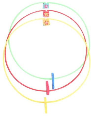 GARVALON 3 pièces Anneaux de Plongée Garçon Fille Jouets Aquatiques pour Piscine été Entraînement Natation sous-Marin Large Cercle Stable