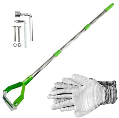 Generisk trädgårdshacka, justerbar handhacka med långt handtag | Ogrässkärare, skrapa trädgårdshacka i metall – för marklossning, grävning, grävning, rabattinfattning, terrass, gräsmatta