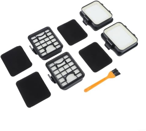 4 Piece Filter Replacement Kit with Cleaning Brush for Bosch GAS 18V-1, GAS18V-02 & GAS18V-3 Cordless Vacuum Cleaner, Compatible with Part Number 1600A011RL, Washable for Allergy Sufferers and