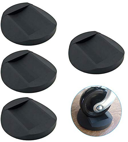 4 Stück Gummi Möbeluntersetzer, Bodenschutz Möbel rutschfeste Möbel Tassen, Ideale Anti-Rutsch-Matte Eignet Sich für Alle Arten von Möbeln mit Rädern und Sofas(schwarz)
