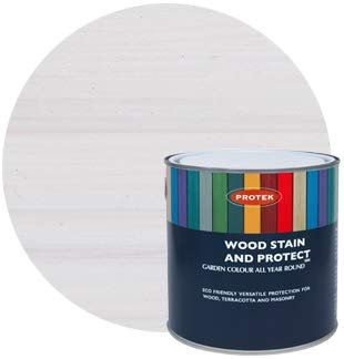 Protek Wood Stain + Protect - Whitewash 1 LTR Tin