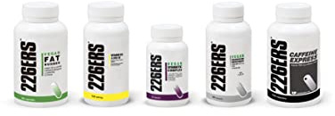 226ERS Pack Control de Peso 5 Suplementos | Optimiza Masa Corporal con Cápsulas de Cafeína + Termogénico Quemagrasas + Vitamina D3 + Complejo Simbiótico + Magnesio Quelado