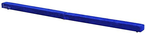 HOMCOM Schwebebalken 210cm Faltbar Gymnastik Balance Beam für Kinder und Erwachsene Balken Turnen Gymnastikbalken, Trainingsgeräte Balancierbalken für Zuhause Fitness Training Turnen, Blau