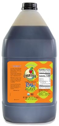Chantico Agave Sweetener (Raw Agave, 12.3 LB) Organic Natural Sugar Substitute with a Premium Food Taste - Stevia Alternative That Can Be Used For Baking