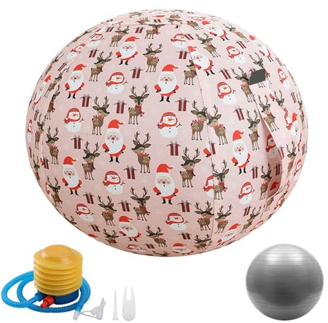 ALSUP Sitzball Für Zuhause & Büro Schwangerschaft,Inkl Pumpe, Gesunde Alternative Zum Stuhl, Bürostuhl Ergonomisch, Mit Bezug,001,45cm