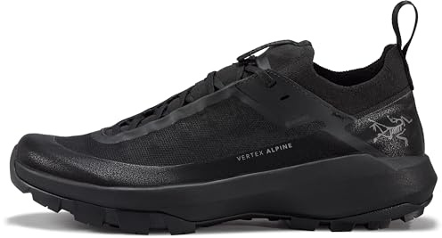 Arc'teryx Vertex Alpine GTX Shoe Men's | Fast and Light Gore-Tex Approach Shoe - Redesign | Black/Black, 10.5