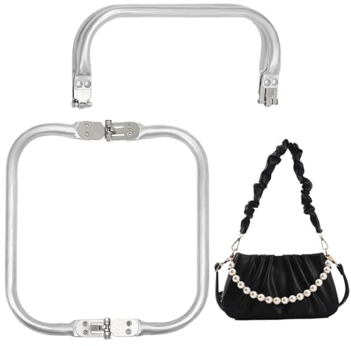 KSJEHW 2 Uds. Marco Tubular Interno de 16 x 8.5 cm Bisagra Interna Tubular de Aluminio, Marco de Bolsa para Bolsa de DIY, Bolsa de Alfombra para Bolas de Masa Hervida