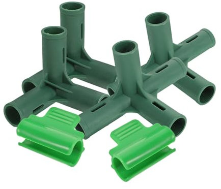 VINTORKY 1satz Gewächshaus-adaptern Teiliges Zubehörset Mit Stabilen Kunststoffverbindern Und Druckklammern Für Gewächshäuser Unterstützung Von Gewächshausstrukturen Schutz Vor