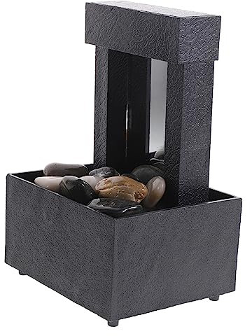 PRETYZOOM Adornos De Agua Fluyente para Interior Fuentes De Estilo Chino Creativo Decoración De Bonsái para Escritorio Sala De Estar Oficina