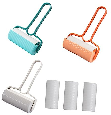 BUGUUYO 3sätze Flusenroller Haarentfernungsrolle Haarkleberolle Für Kleidung Und Möbel Extra Klebrige Tierhaarroller Für Fusseln Und Staub Entferner