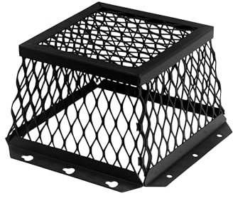 HY-C RVGDVGBL Stainless Steel Universal VentGuard, 100% 304 Stainless Steel Mesh, Easy Installation, 7 L x 7 W x 5 H, Black Powder Coat Finish