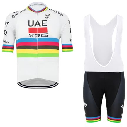 RDCYCLIST 2025 Pro Team Ensemble de maillot de cyclisme pour hommes,Maillot de vélo de route MTB Respirant Paddad Cuissard à bretelles Kits