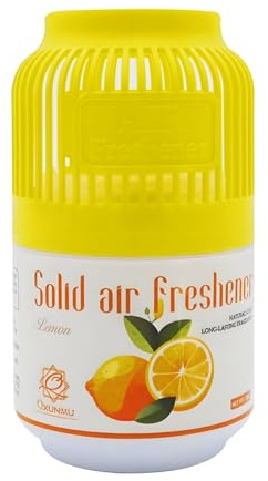 Q QXUNMU lufterfrischer Wohnung mit Vogelkäfig-Design | Wiederverwendbarer Autoduft Dose & lustige geschenke für frauen | Farbenfrohe Aromen für Haushalt/Auto-Innenraum | 250g (Zitrone)