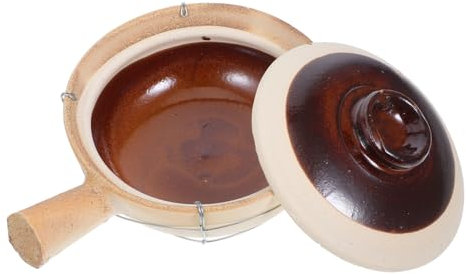 POPETPOP Cazuela De Barro Tapa Estilo Coreano y Chino Para Bibimbap Sopa y Comida Caliente Hogar y Cocinas Tradicionales