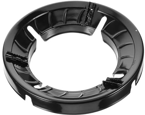 Mipcase Support Pour Wok Et Brûleurs De Cuisinière à Gaz En Émail 4 Ouvertures Anti-vent, Résistant Aux Hautes Températures, Accessoire Pour Cuisson Domestique Et Professionnelle, Lot Unique