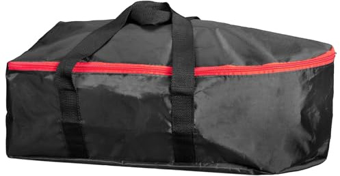 ZNTIHZ 2 Stück Tackle Bag Tragetasche for Köderboot Wasserabweisende Fischerboot Aufbewahrungstasche for Angeln Für Angeln, Wandern(Black)