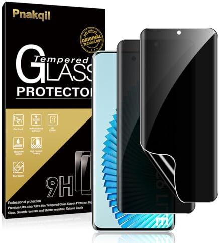 Pnakqil Protector pantalla privacidad para Honor Magic 6 Lite 5G,2 Piezas TPU Cristal Vidrio Templado Antiespia, HD Anti Arañazos Sin Burbujas Película Protectora para Honor Magic 6 Lite 5G 6,78