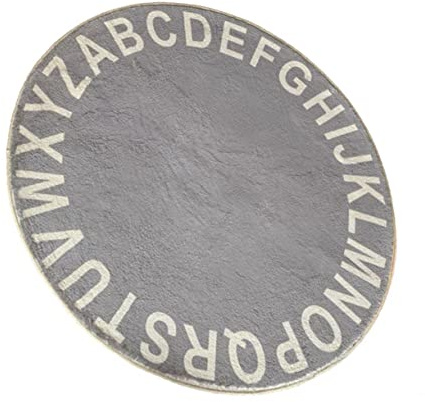 LOORGVEL Krabbelteppich Runde Baumwoll Krabbelschutzmatte Kinderzimmer Spielmatte Bodenkissen für Babys Weich Hautfreundlich