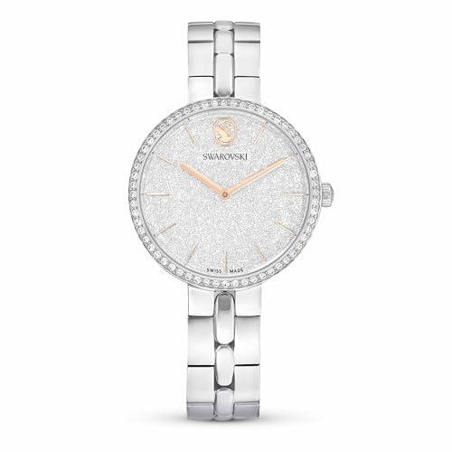 Swarovski Cosmopolitan Klocka, Schweiziskt tillverkad, Metallarmband, Silverfärgad, Rostfritt stål