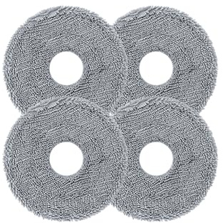 roborock Washable Mop Cloths 4 Pack | Compatible with Qrevo Edge 2, Saros 20 and Saros 20 Set Robotic Vacuums. Washable and Reusable
