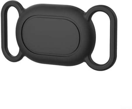 För Xiaomi Smart Tag, husdjurspositionering, vattentätt silikonfodral för husdjurskatt, anti-förlust repbeständig skyddskåpa tillbehör för Xiaomi (svart)