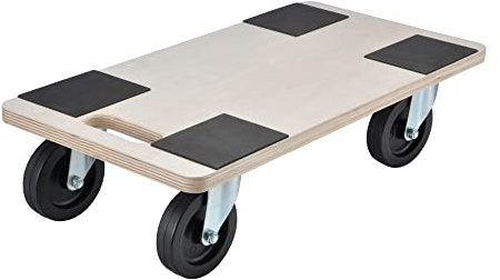 Gravidus praktisches Transport Rollbrett Möbeltransport 400 kg Tragkraft Anti-Rutsch Sperrholz 58x29 cm